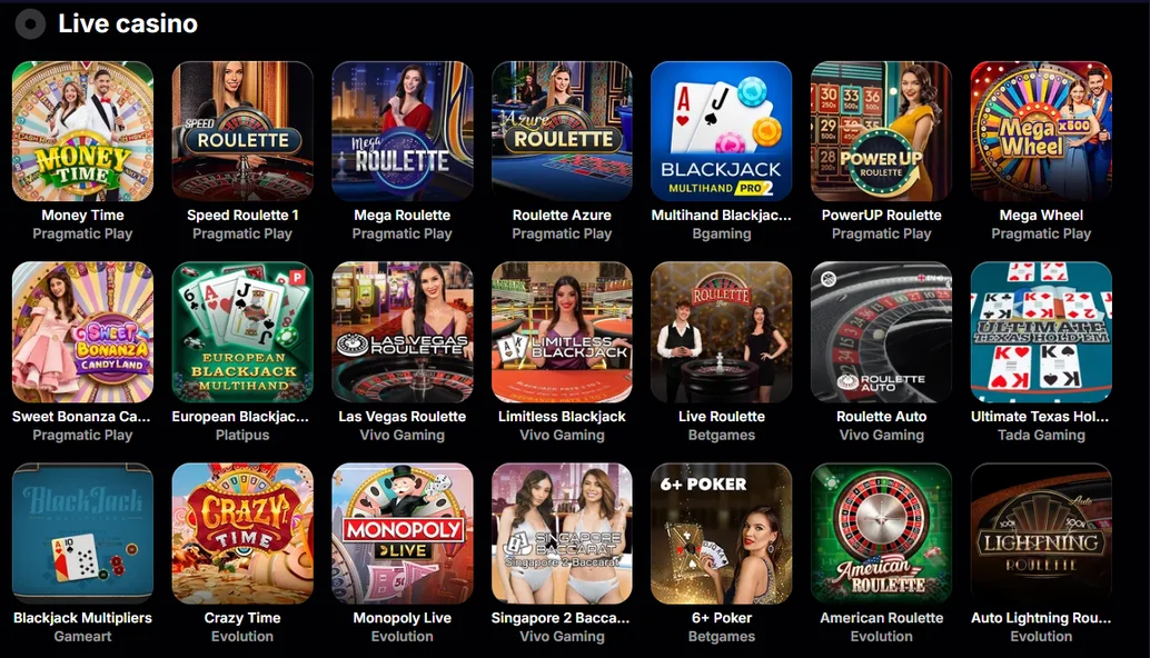 NV casino élő kaszinó